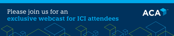 Please join us for an exclusive webcast for ICI attendees